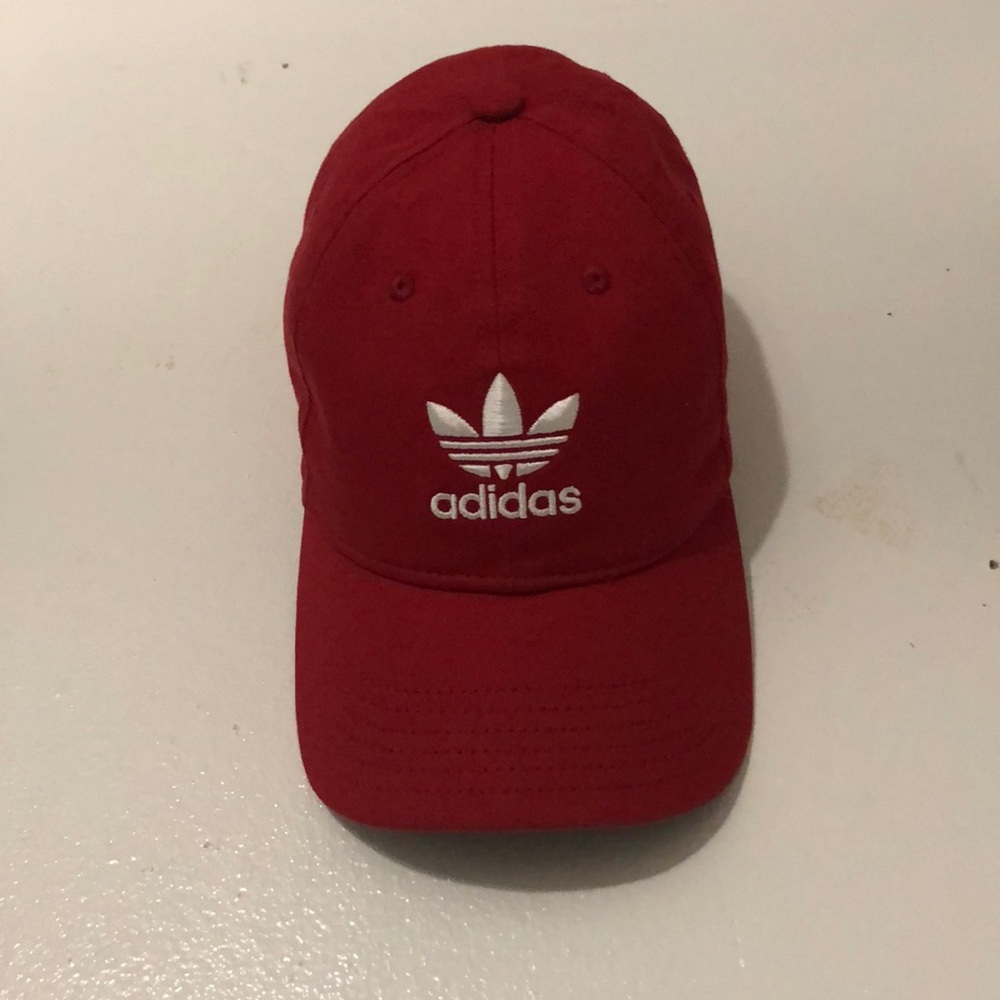 Red adidas hat
